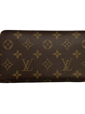 Louis Vuitton Wallet Monogram Porte Monet Zip Leather